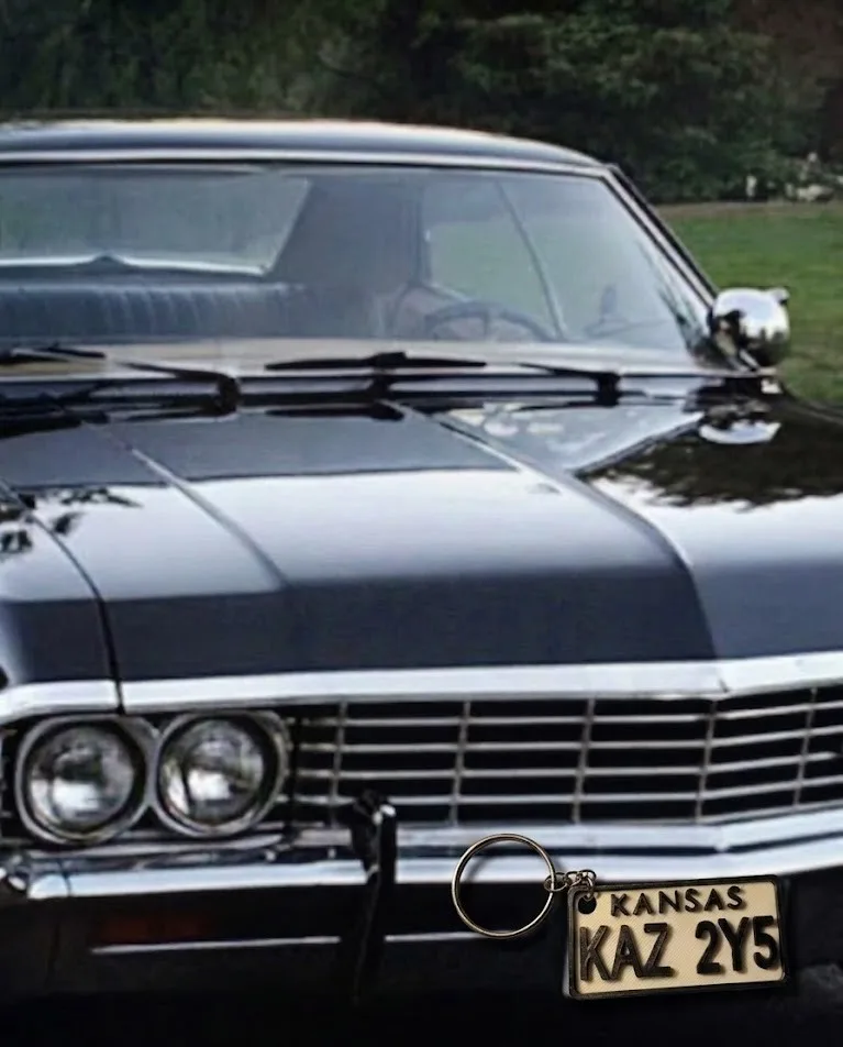 Supernatural Nummernschild Schlüsselanhänger – Ansicht 2
